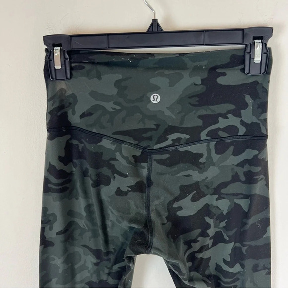 Lululemon Align Tight 28" Incognito Camo Gator Green Leggings Size 4 b6 - Picture 5 of 7
